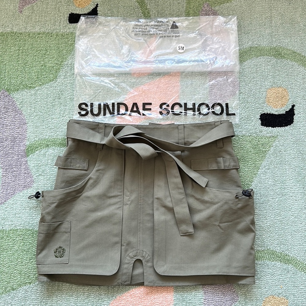 Sundae School Utility Apron Mini Skirt (S/M)